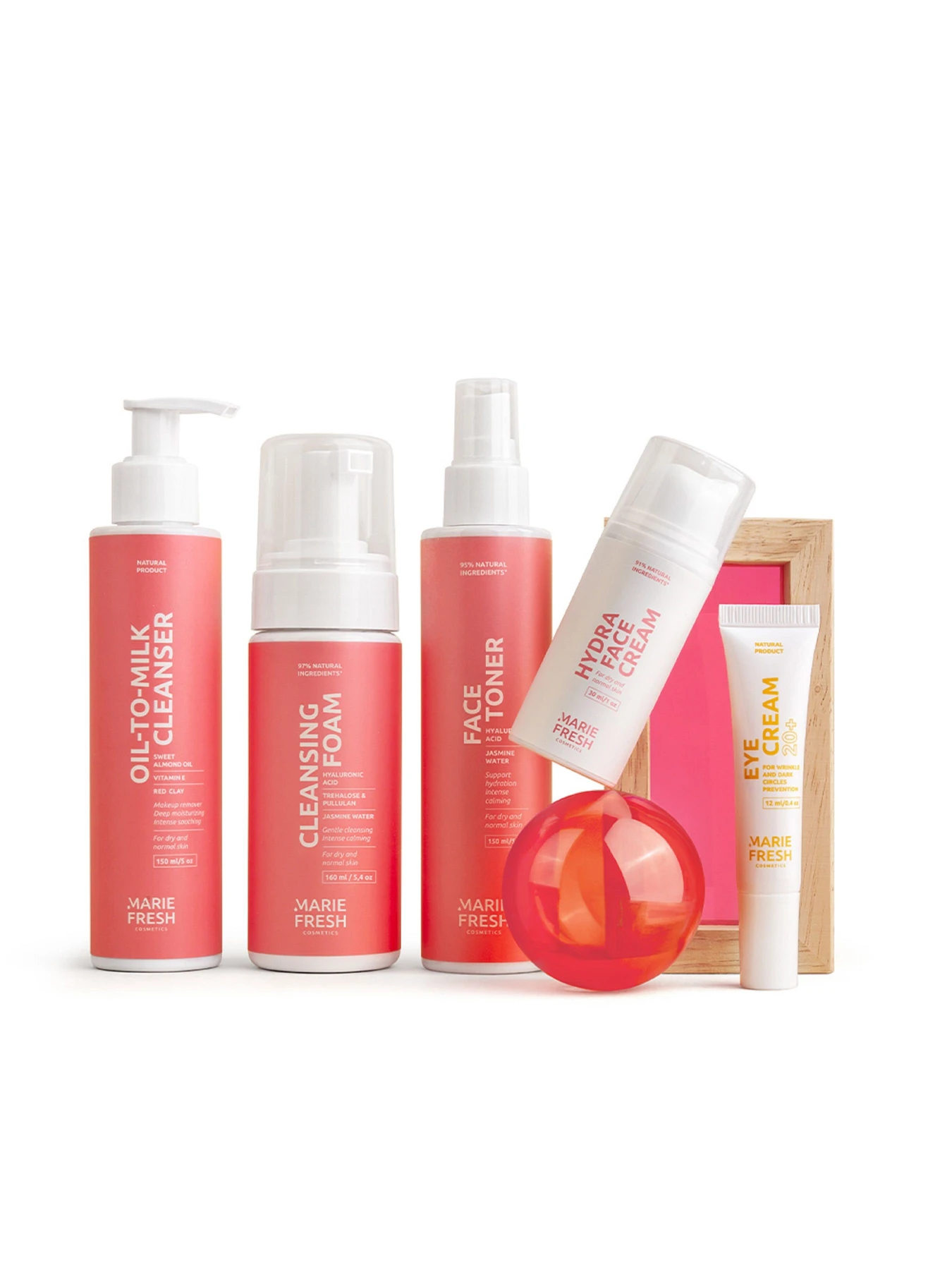 Комплексний догляд за молодою сухою та нормальною шкірою з пінкою MARIE FRESH Cosmetics модель ydss-f-2-5-3 Комплексний догляд за молодою сухою та нормальною шкірою з пінкою MARIE FRESH Cosmetics модель ydss-f-2-5-3 Фото
