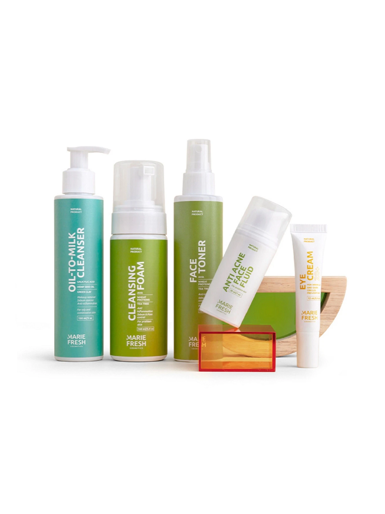 Комплексный уход за молодой проблемной кожей с пенкой MARIE FRESH Cosmetics модель ypss-f-2-5-3 Комплексный уход за молодой проблемной кожей с пенкой MARIE FRESH Cosmetics модель ypss-f-2-5-3 Фото