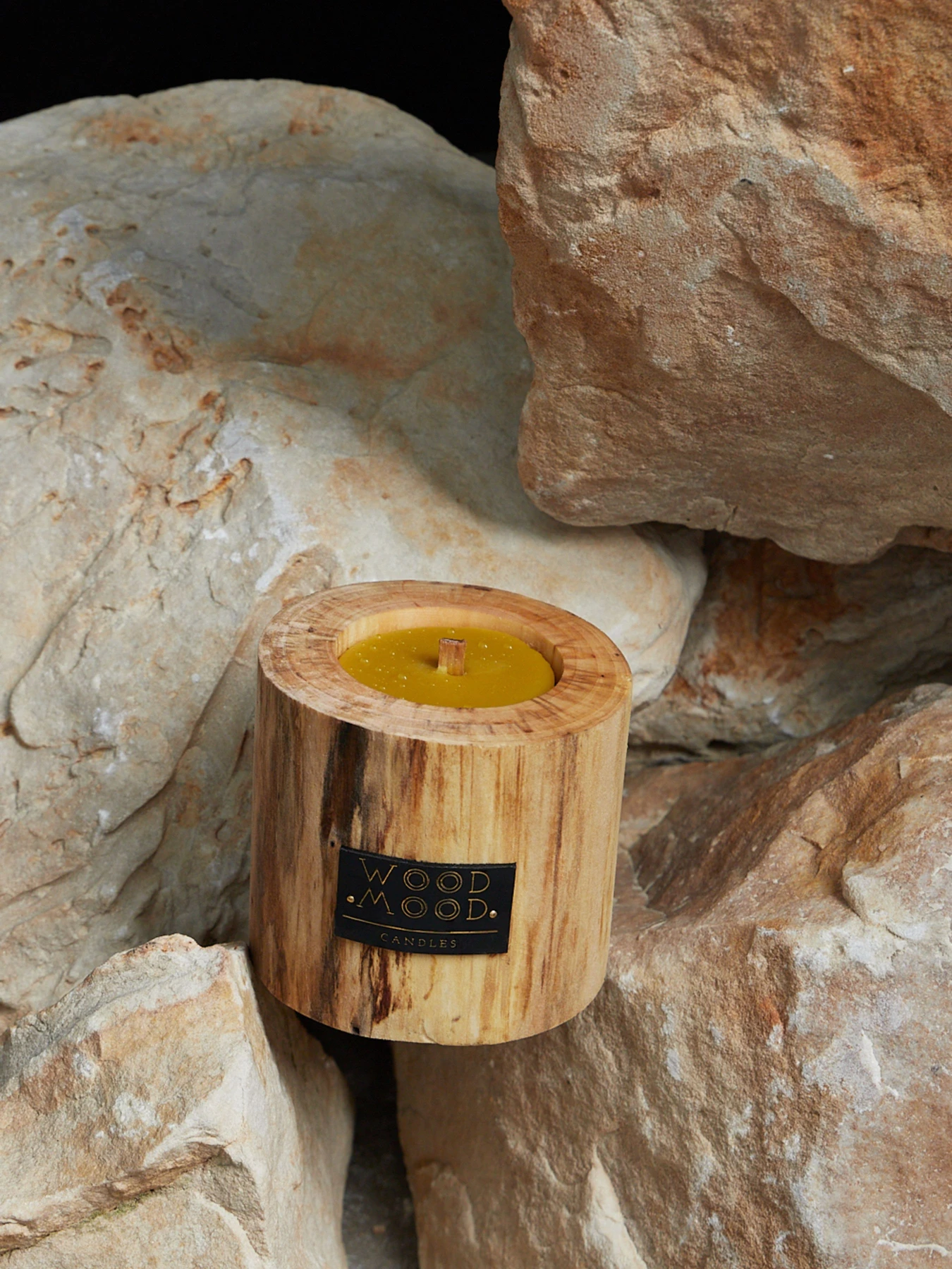 Дерев'яна інтер'єрна свічка з неповторним візерунком на дереві WOOD MOOD модель 1511100000 Дерев'яна інтер'єрна свічка з неповторним візерунком на дереві WOOD MOOD модель 1511100000 Фото
