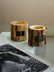 Дерев'яна інтер'єрна свічка з неповторним візерунком на дереві WOOD MOOD модель 1511100000 Фото