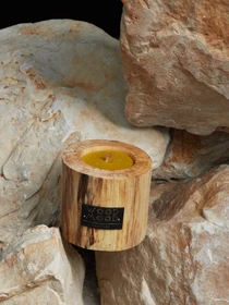Деревянная интерьерная свеча с неповторимым узором на дереве WOOD MOOD модель 1511100000 Фото