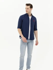 Рубашки US Polo модель USPAINT.1570715.VR033 Фото