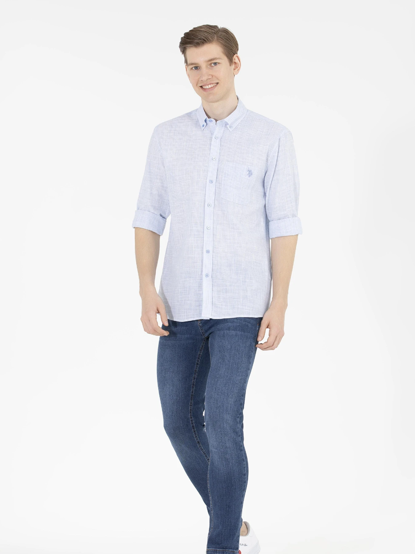 Рубашки US Polo модель G081GL004.000.1575234.VR036 Фото