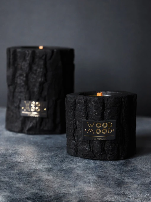 Компактная свеча в обожженном дереве WOOD MOOD модель 1812100000 Фото