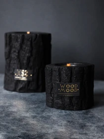 Компактная свеча в обожженном дереве WOOD MOOD модель 1812100000 Фото
