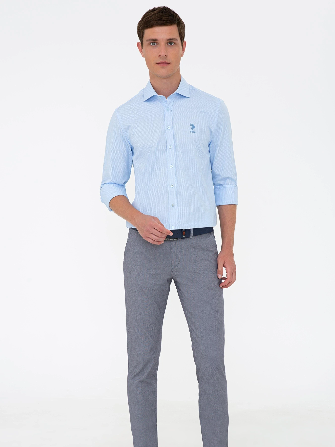 Рубашки US Polo модель G081GL004.000.1233189.VR003 Фото