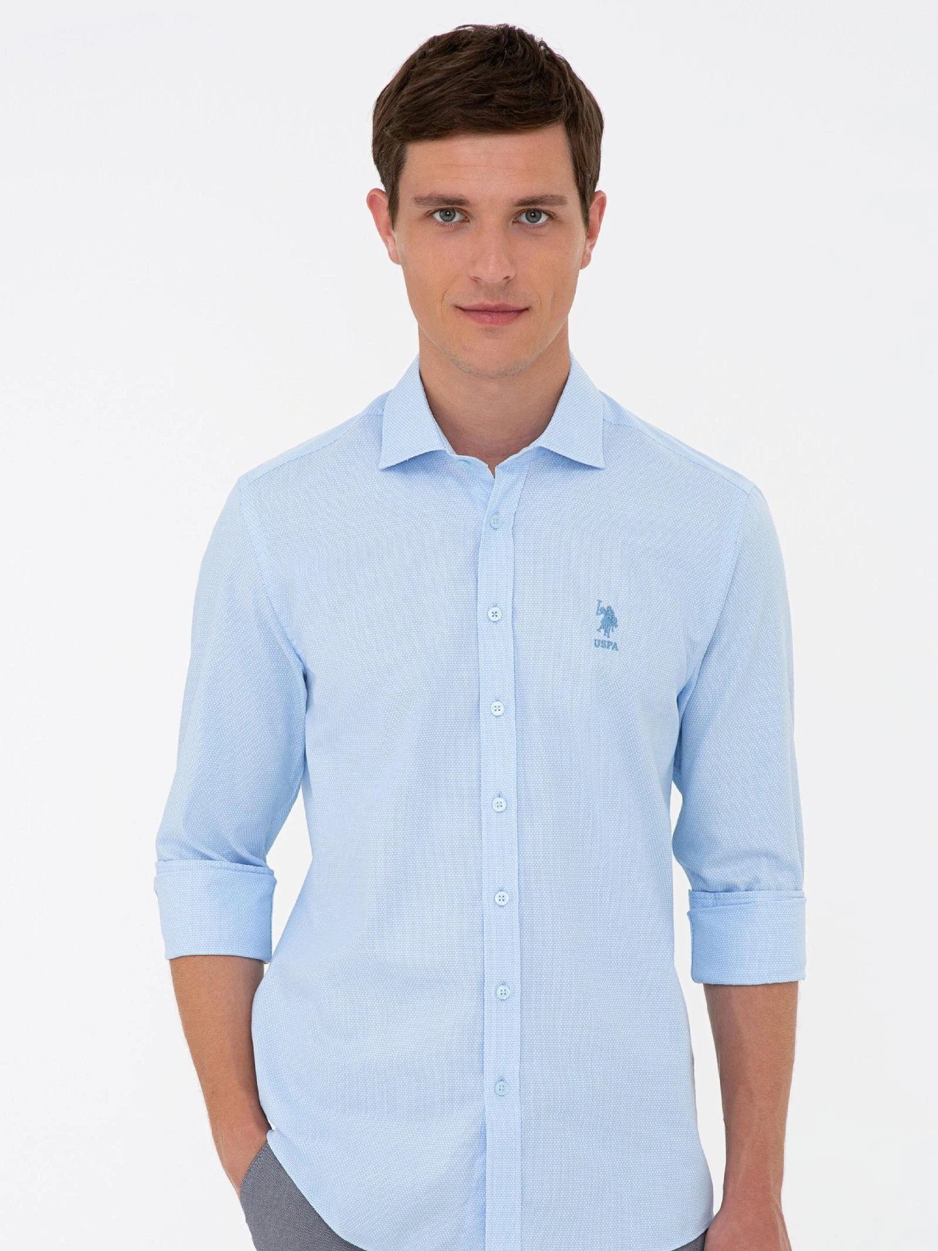 Рубашки US Polo модель G081GL004.000.1233189.VR003 Фото