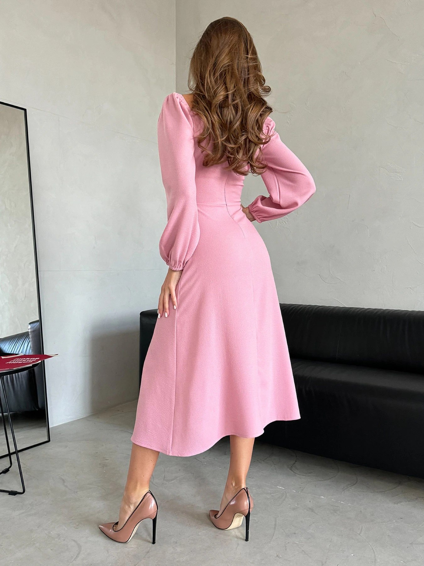 Платья ISSA Plus модель 14447_розовый Платья ISSA Plus модель 14447_розовый Фото