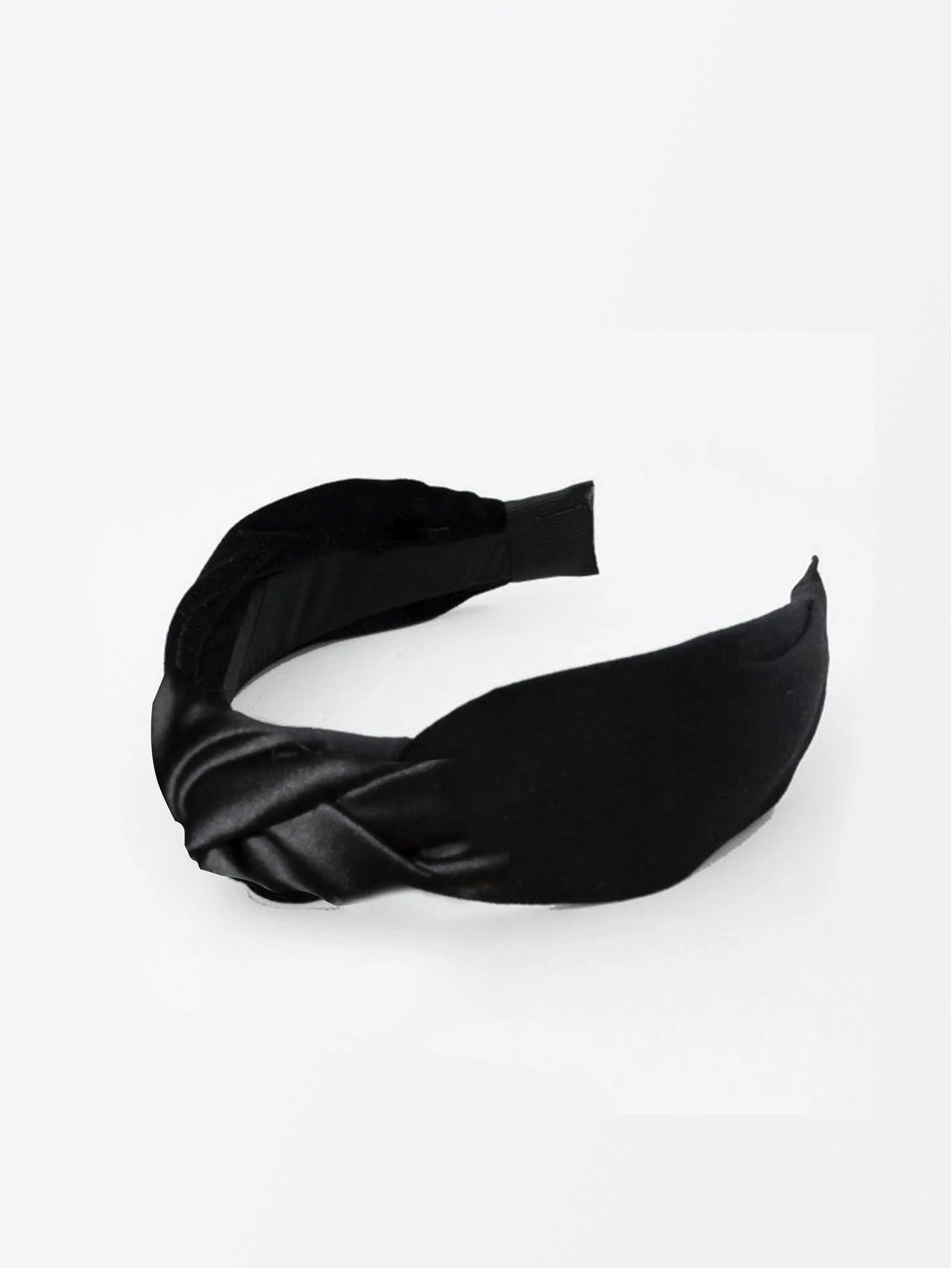 Обруч для волосся MyScarf чорний one size атлас без сітки MyScarf модель mp19616112 Фото