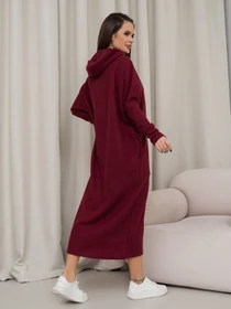 Платья ISSA Plus модель 14366_бордовый Фото