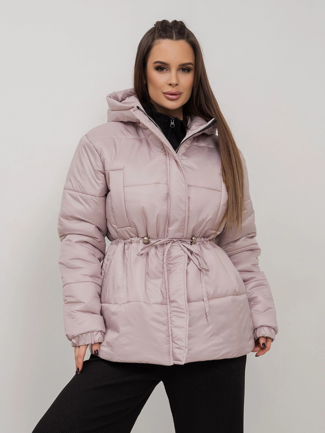 Куртки и дубленки ISSA Plus модель SA-508_бежевый Куртки и дубленки ISSA Plus модель SA-508_бежевый Фото