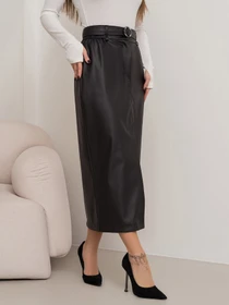 Юбки ISSA Plus модель 14444_черный Фото