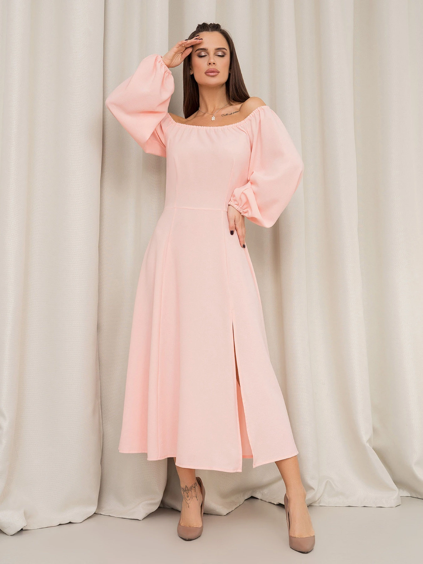 Сукні ISSA Plus модель 14448_розовый Сукні ISSA Plus модель 14448_розовый Фото