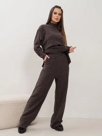 Костюми ISSA Plus модель 14468_коричневый Фото