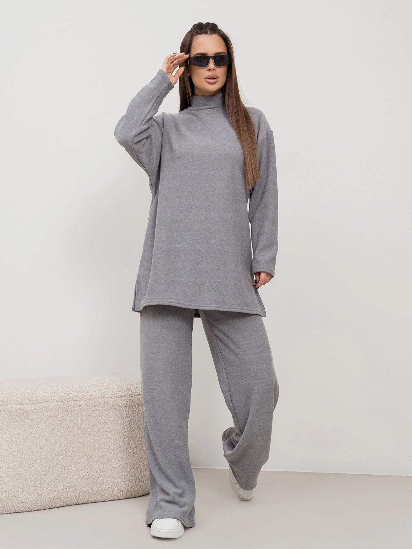 Костюми ISSA Plus модель 14468_серый Костюми ISSA Plus модель 14468_серый Фото
