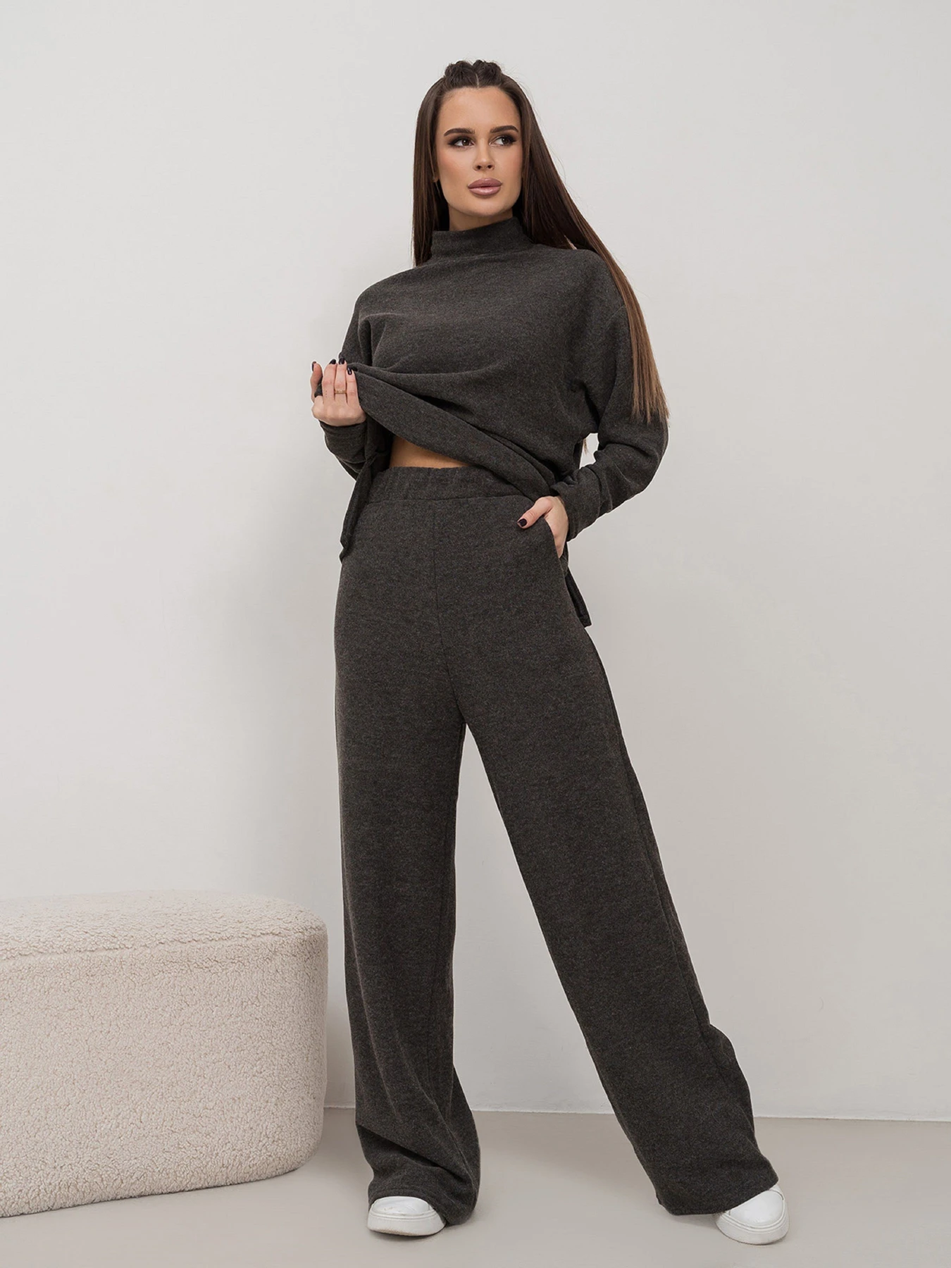 Костюми ISSA Plus модель 14468_хаки Костюми ISSA Plus модель 14468_хаки Фото