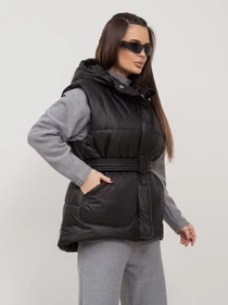 Куртки и дубленки ISSA Plus модель SA-505_черный Фото