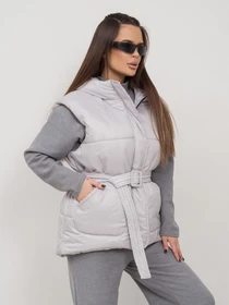 Куртки и дубленки ISSA Plus модель SA-505_серый Фото
