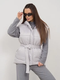 Куртки и дубленки ISSA Plus модель SA-505_серый Фото