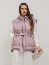 Куртки та дублянки ISSA Plus модель SA-505_розовый Фото