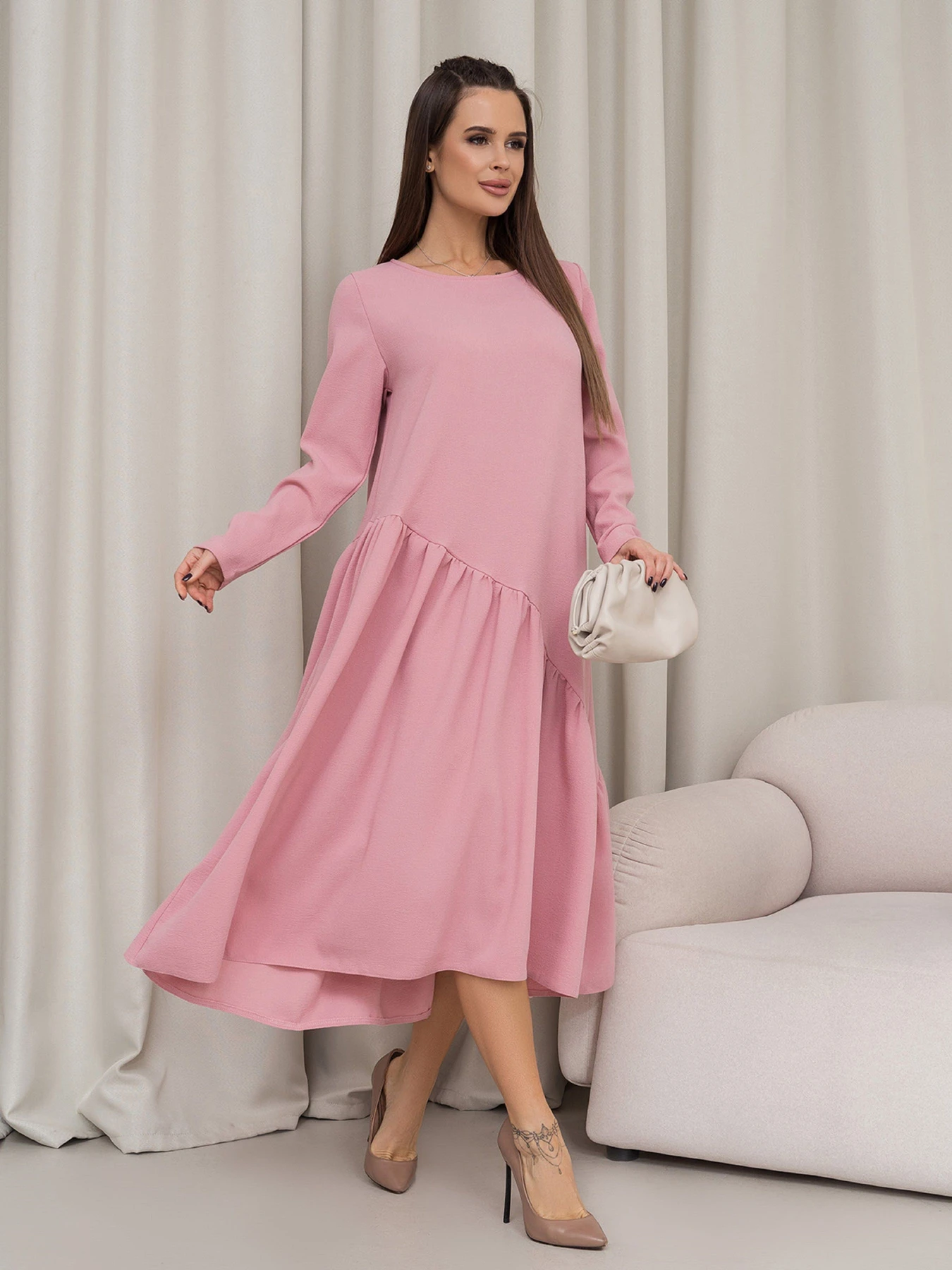 Платья ISSA Plus модель 14454_розовый Фото