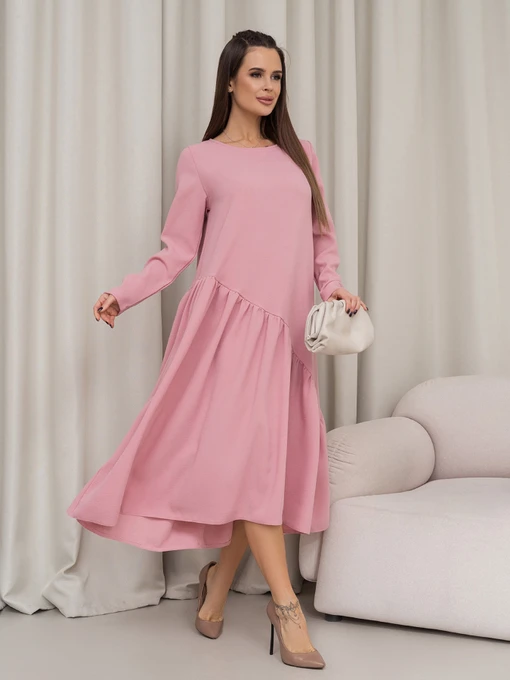Платья ISSA Plus модель 14454_розовый Фото