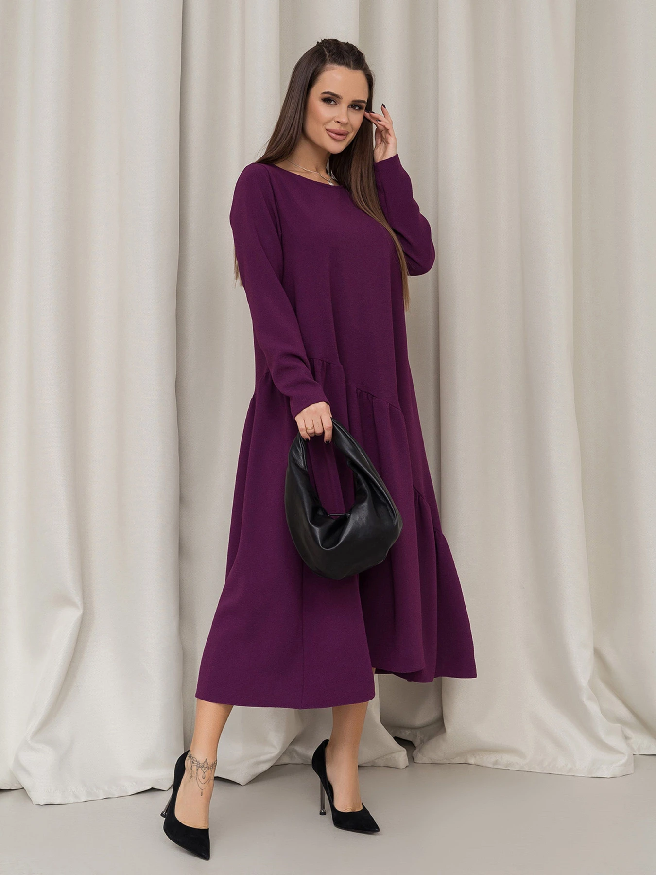 Платья ISSA Plus модель 14454_фиолетовый Платья ISSA Plus модель 14454_фиолетовый Фото