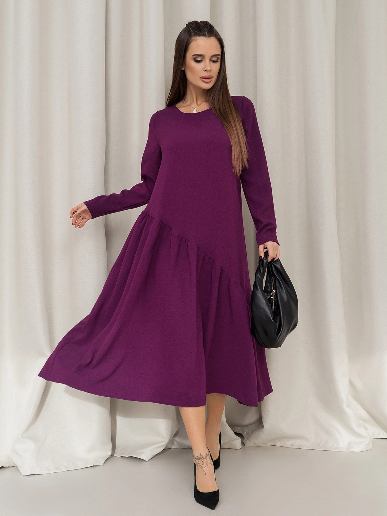 Платья ISSA Plus модель 14454_фиолетовый Платья ISSA Plus модель 14454_фиолетовый Фото