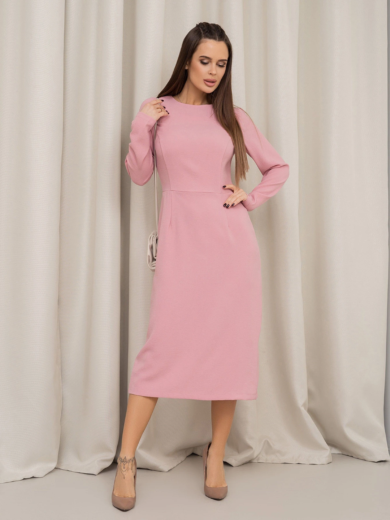 Сукні ISSA Plus модель 13842_розовый Сукні ISSA Plus модель 13842_розовый Фото