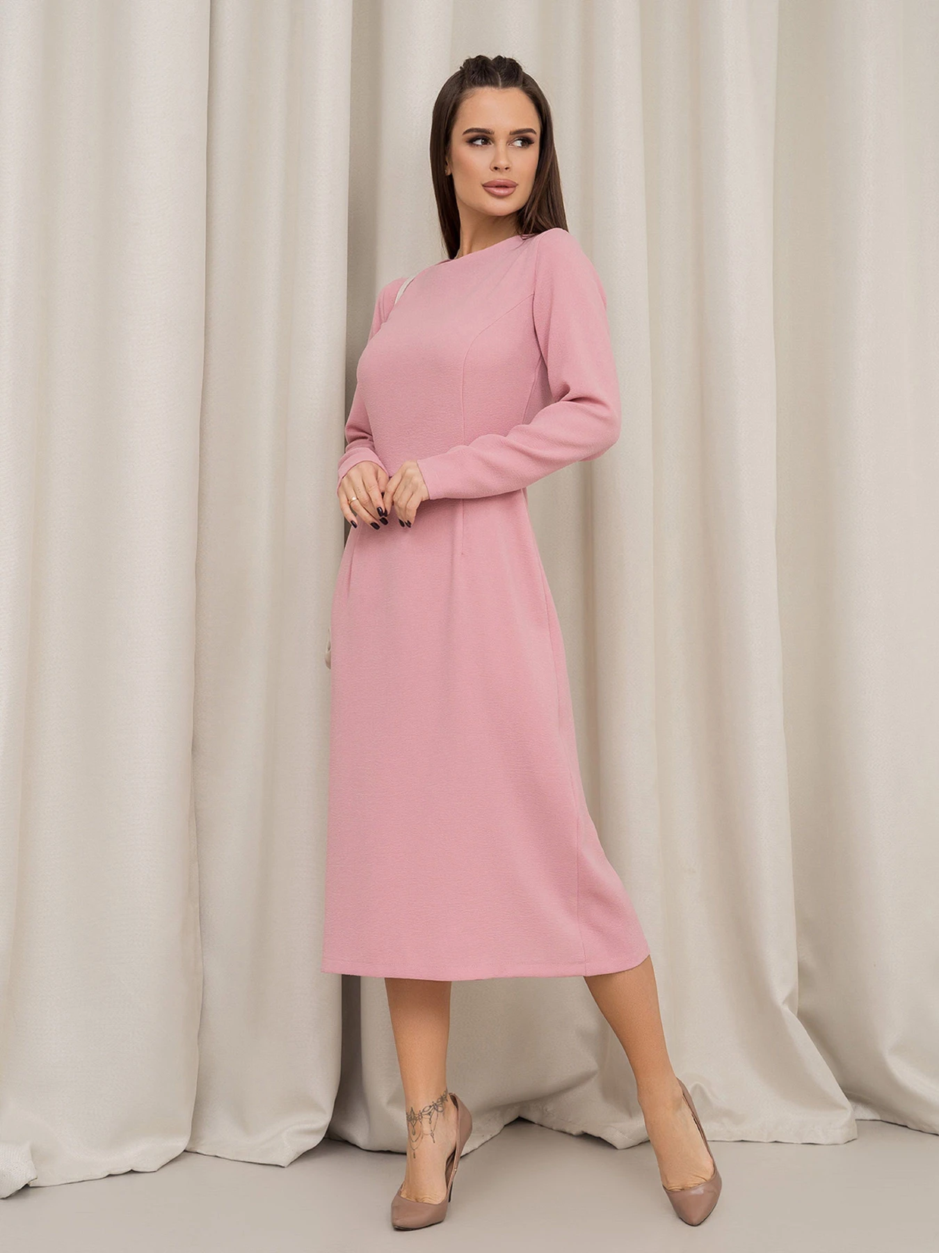 Сукні ISSA Plus модель 13842_розовый Сукні ISSA Plus модель 13842_розовый Фото