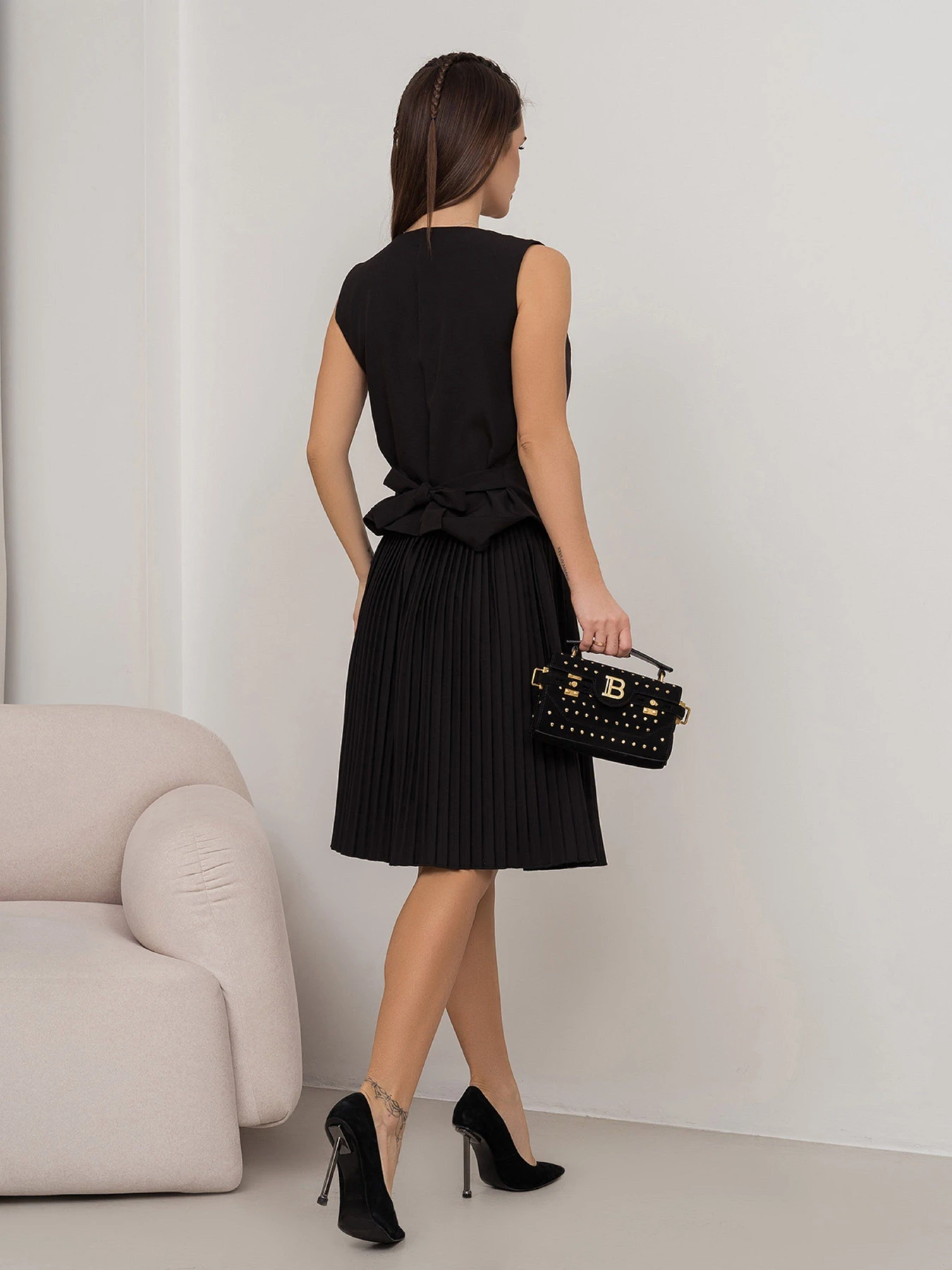 Костюмы ISSA Plus модель 14443_черный Костюмы ISSA Plus модель 14443_черный Фото