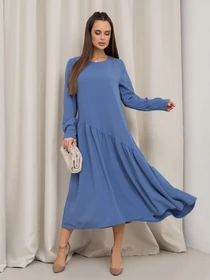 Платья ISSA Plus модель 14454_голубой Фото