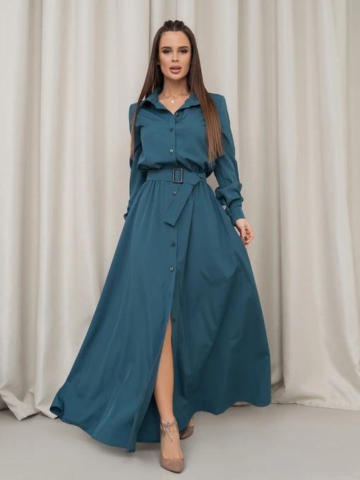 Платья ISSA Plus модель 14460_бирюзовый Фото