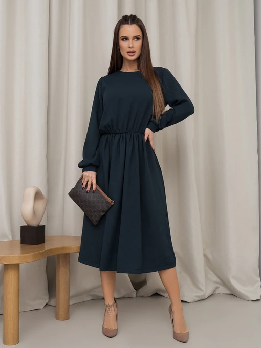Платья ISSA Plus модель 14463_зеленый Фото