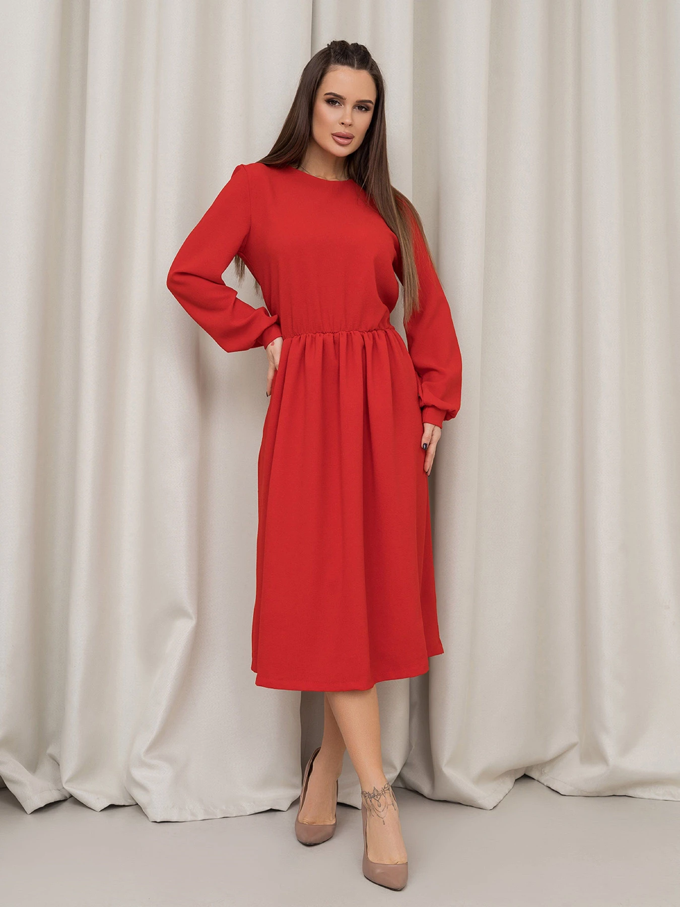 Сукні ISSA Plus модель 14463_красный Сукні ISSA Plus модель 14463_красный Фото