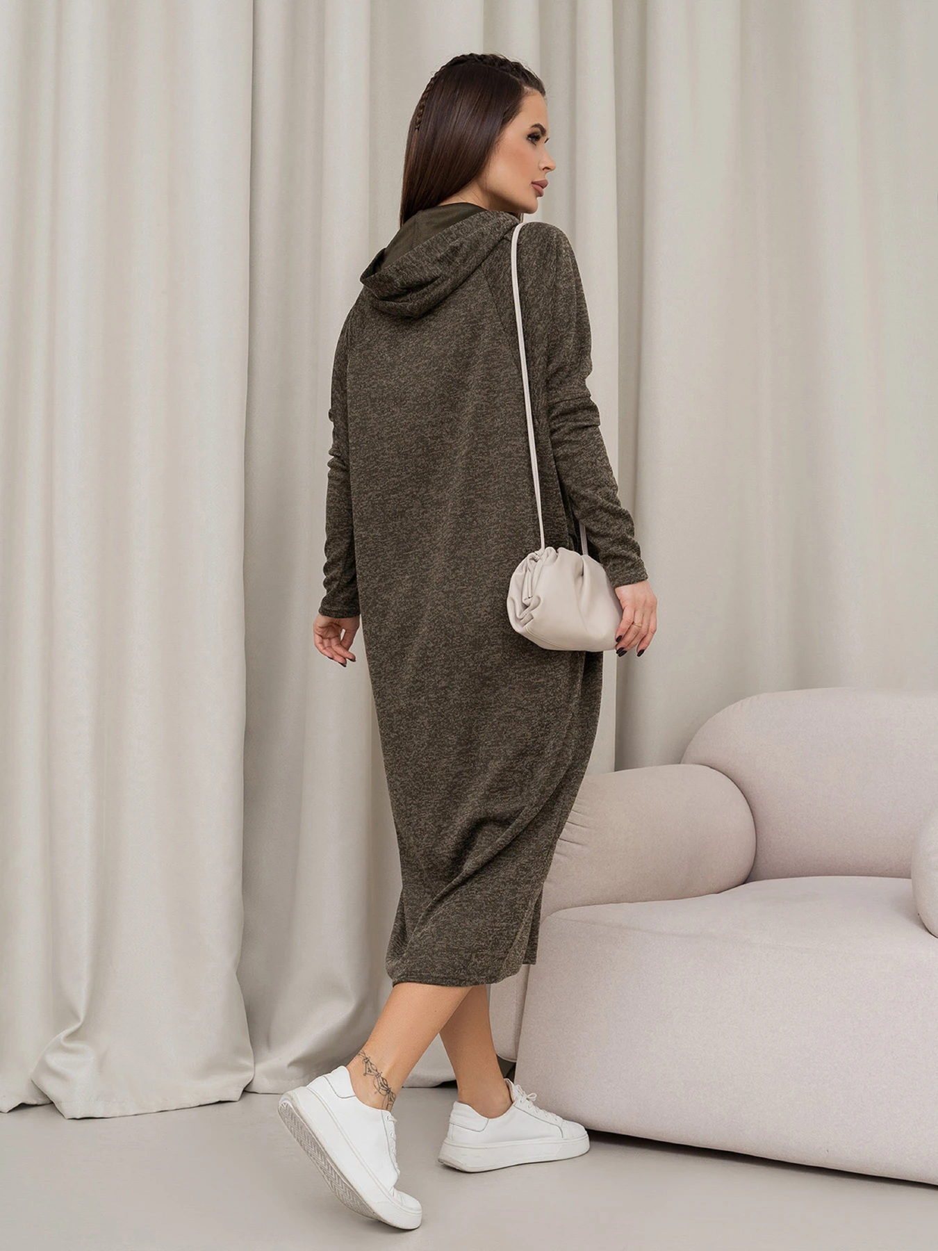 Платья ISSA Plus модель 14466_хаки Платья ISSA Plus модель 14466_хаки Фото