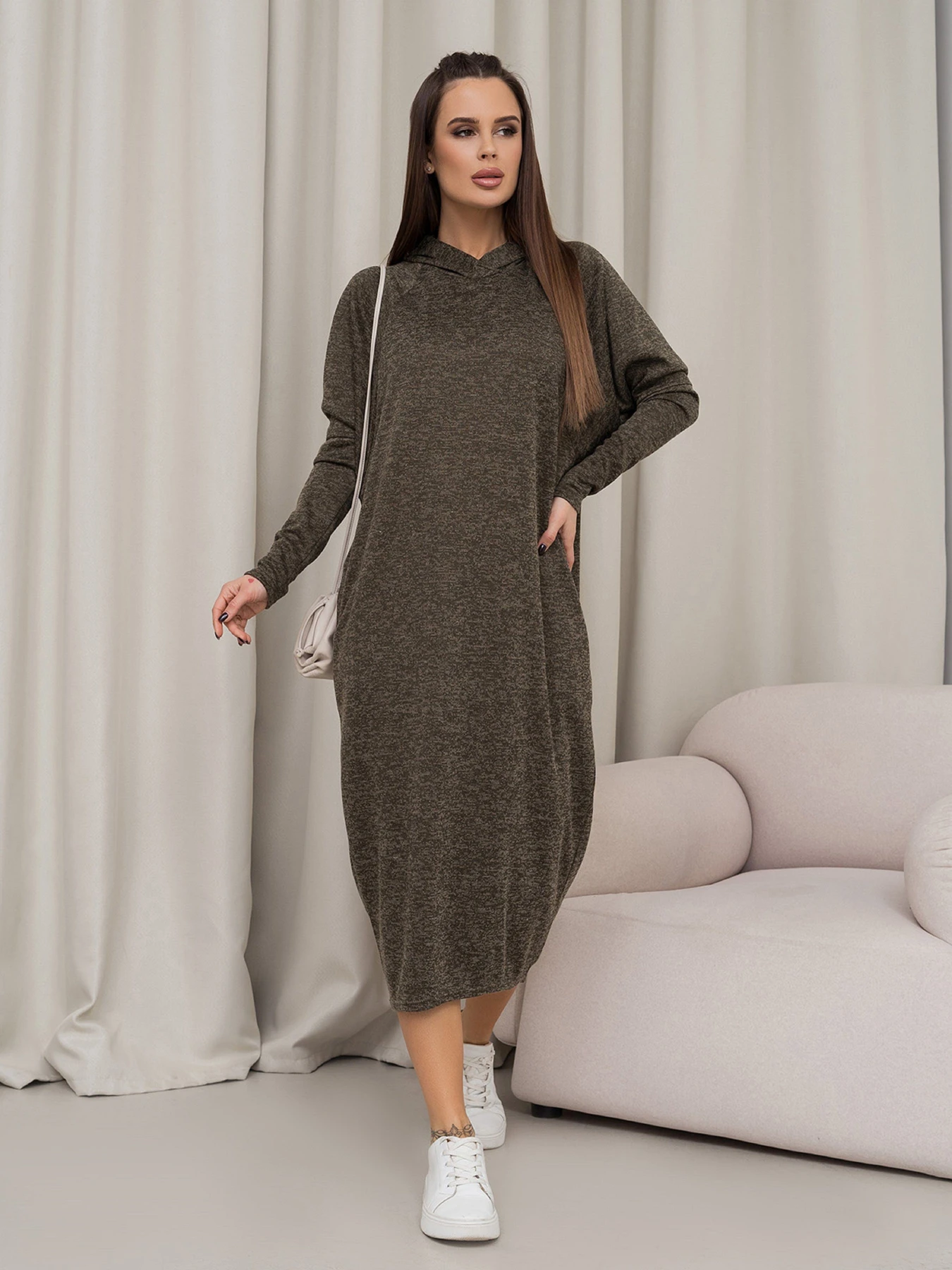Платья ISSA Plus модель 14466_хаки Платья ISSA Plus модель 14466_хаки Фото