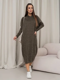 Платья ISSA Plus модель 14466_хаки Фото