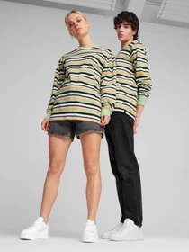 Худи и свитшоты PUMA Downtown 180 Striped Tee модель 624377 Фото