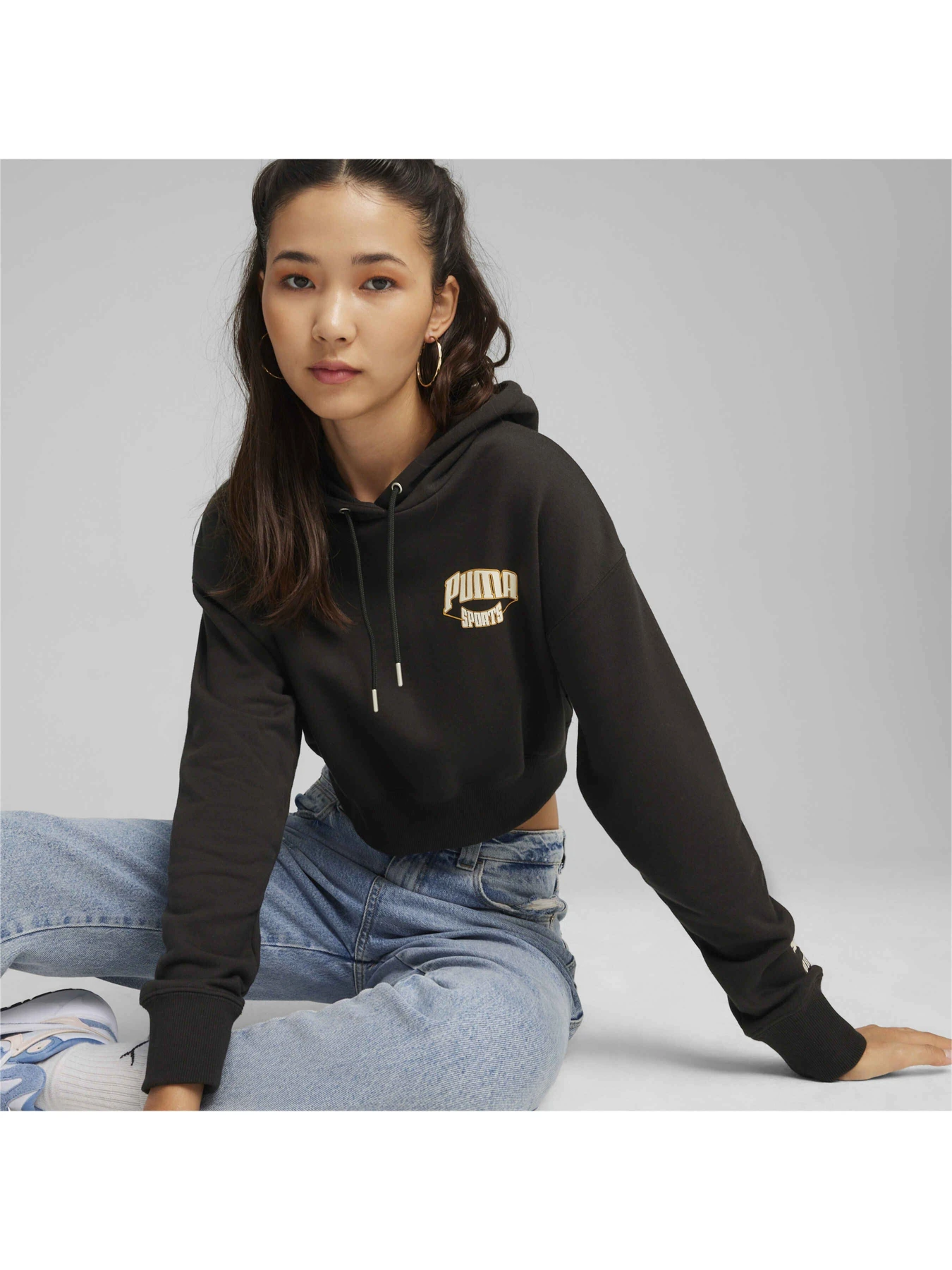 Худи и свитшоты PUMA Team Cropped Hoodie модель 624346 Фото