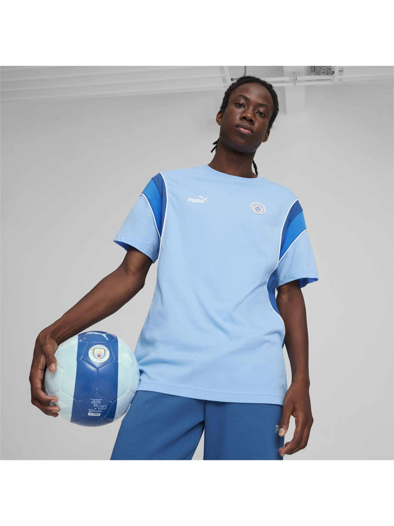 Футболки и поло PUMA Mcfc Ftblarchive Tee модель 774389 Фото
