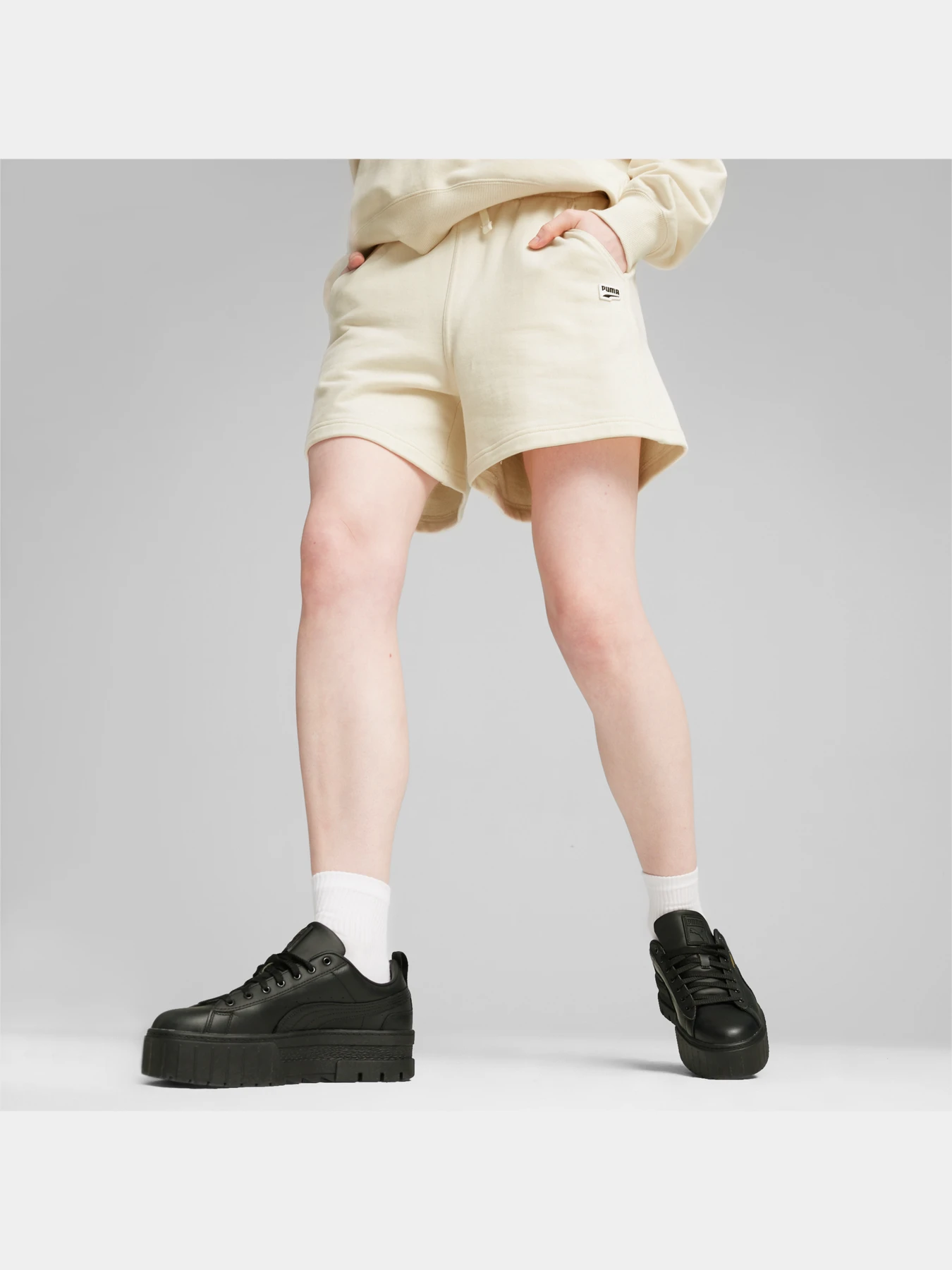 Шорты PUMA Downtown High Waist Shorts модель 624355 Шорты PUMA Downtown High Waist Shorts модель 624355 Фото