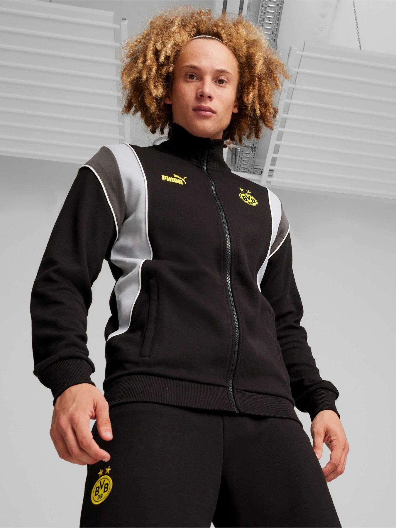 Худи и свитшоты PUMA Bvb Ftblarchive Track Jacket модель 774265 Фото