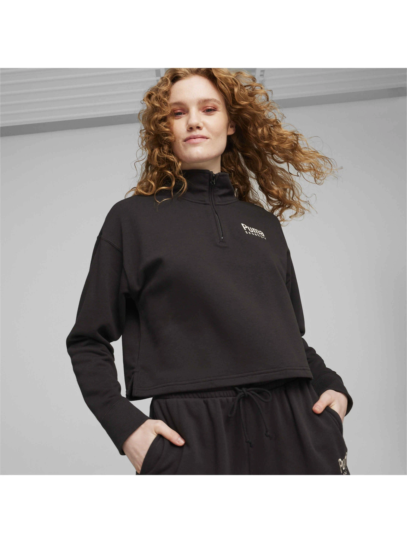 Худи и свитшоты PUMA Team Half-zip Crew модель 624324 Фото