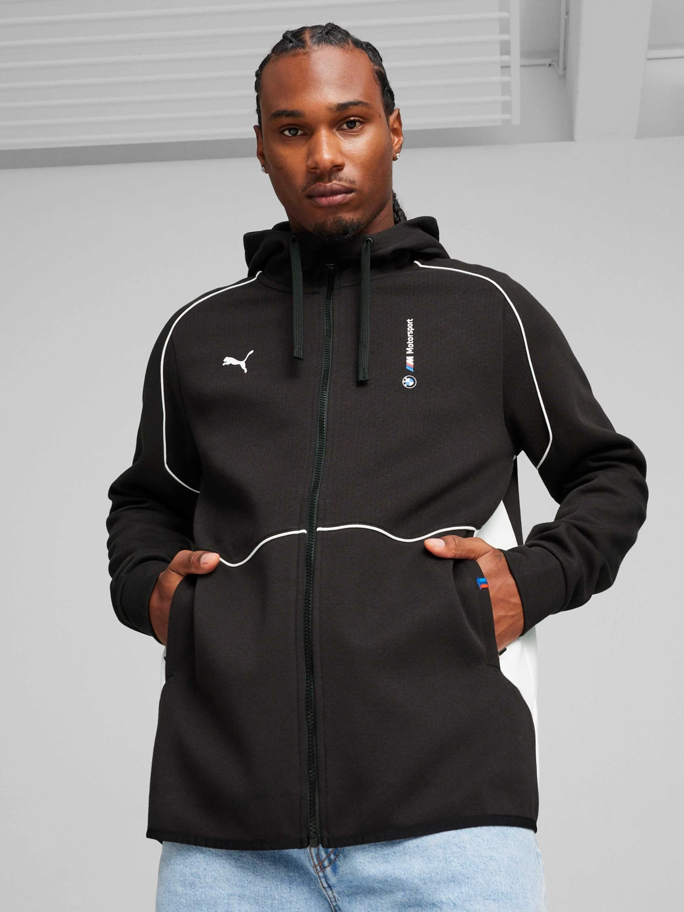 Худи и свитшоты PUMA Bmw Mms Hooded Sweat Jacket модель 624144 Фото