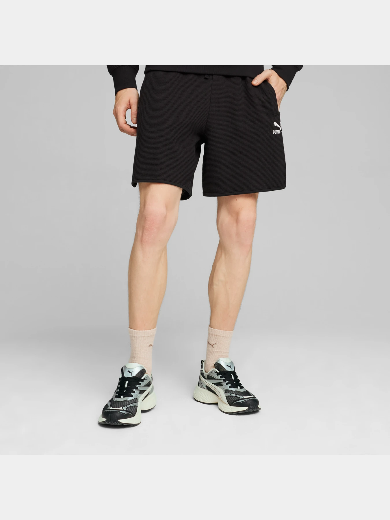 Шорти PUMA Classics Waffle Shorts модель 624252 Фото