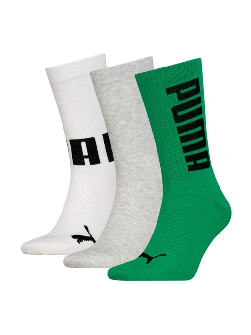 Носки и гольфы PUMA Unisex Big Logo Crew 3p модель 938387 Фото