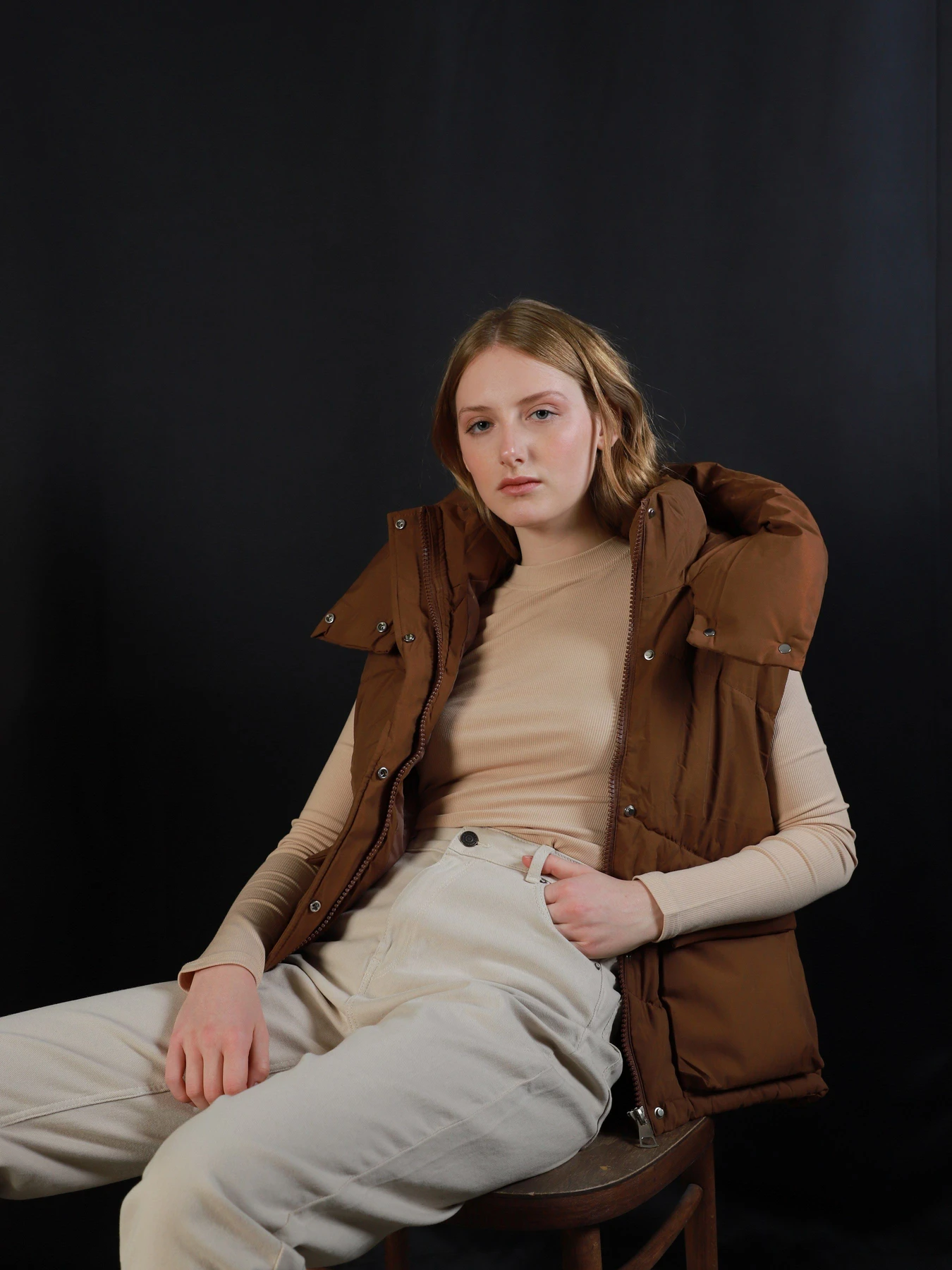 Куртки и дубленки URBAN TRACE модель Z758_COFFEE Фото