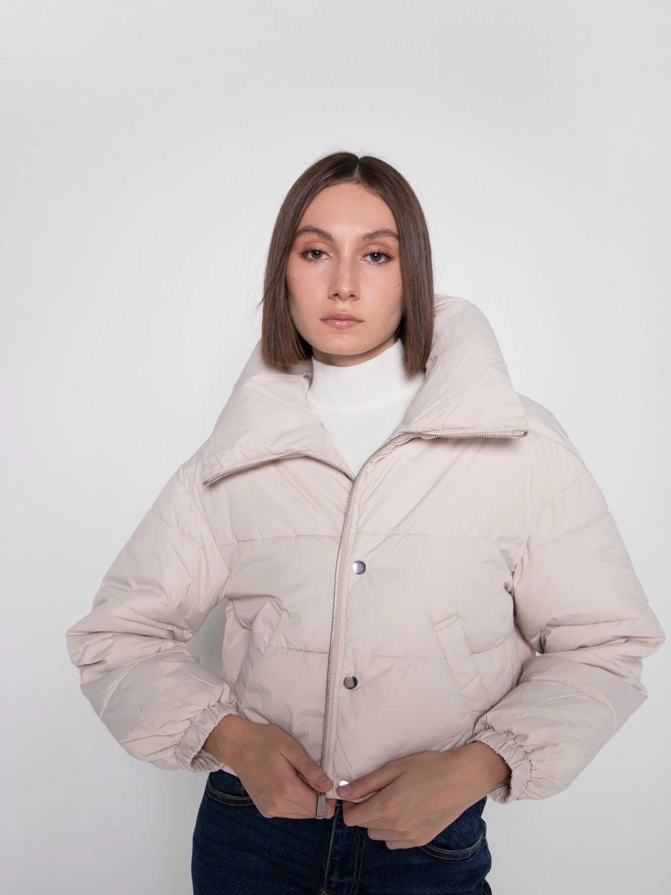 Куртки и дубленки URBAN TRACE модель LA608-BEIGE Куртки и дубленки URBAN TRACE модель LA608-BEIGE Фото
