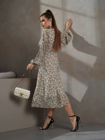 Платья ISSA Plus модель 14480_мультиколор Фото